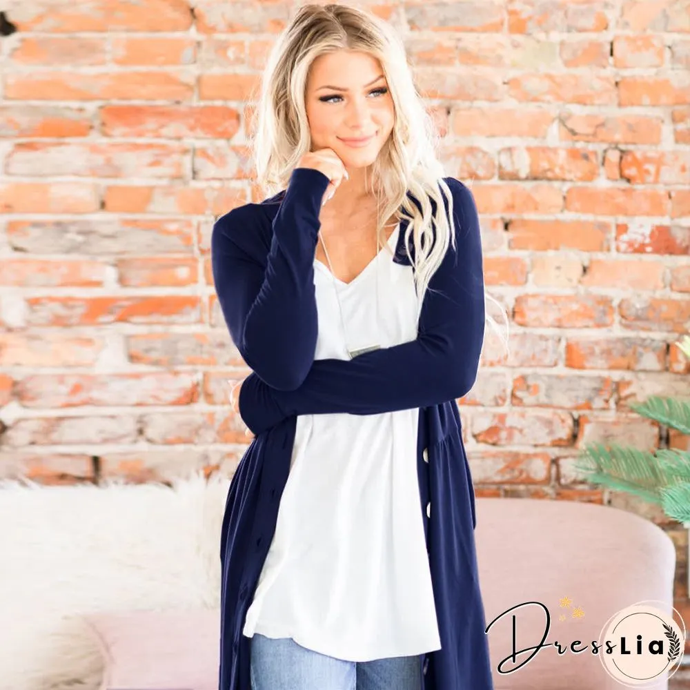 Women Soft Sweater Outwear Cardigans