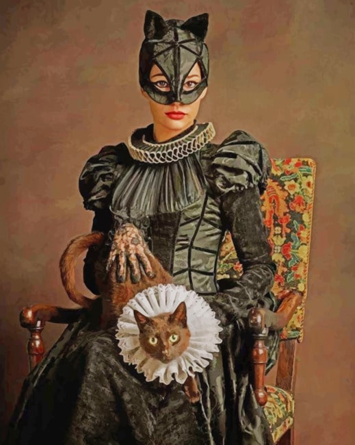 

Cat Woman From The Elizabeth Age – Paint By Numbers - 40*50CM, 501 Original