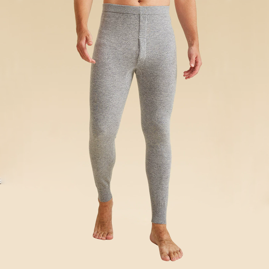 260g Men's 100% Wool Long Johns REAL SILK LIFE
