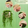 Hanging basket Crochet Starter Kits with Step-by-Step Video Tutorials, Hanging Potted Plants Knitting Starter Pack for Beginners Decoration
