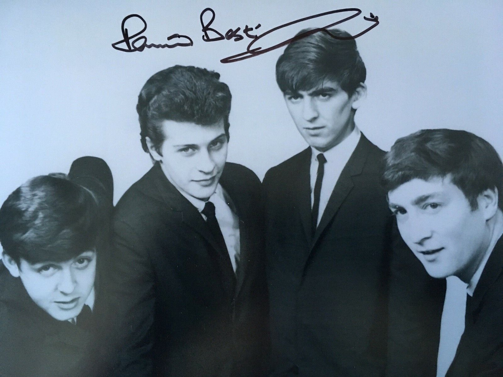 PETE BEST - ORIGINAL BEATLES DRUMMER - EXCELLENT SIGNED Photo Poster painting