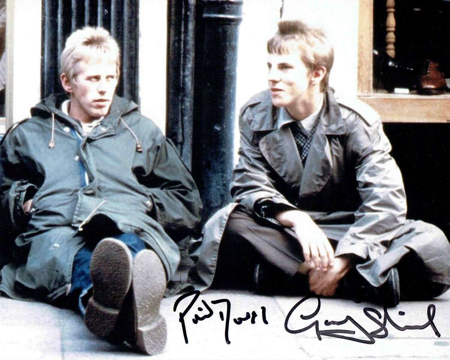 Quadrophenia SIGNED 10x8 Photo Poster painting Phil DAVIS & Gary SHAIL Autograph Mods AFTAL COA