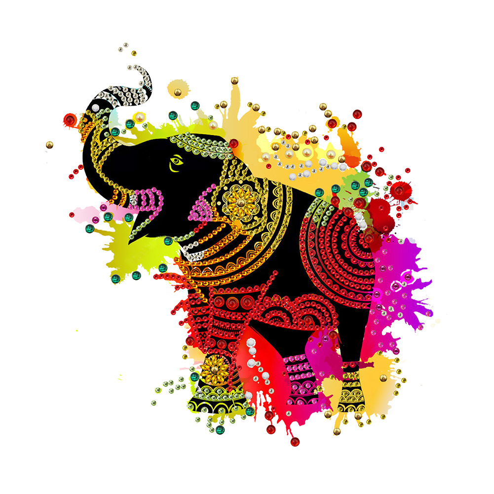

Elephant - Special Shaped Diamond Painting - 30*30CM, 501 Original