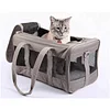Pet Travel Carrier Bag, Portable Pet Bag - Folding Fabric Pet Carrier, Travel Carrier Bag for Dogs or Cats, Pet Cage with Locking Safety Zippers, Foldable Bowl, Airline Approved