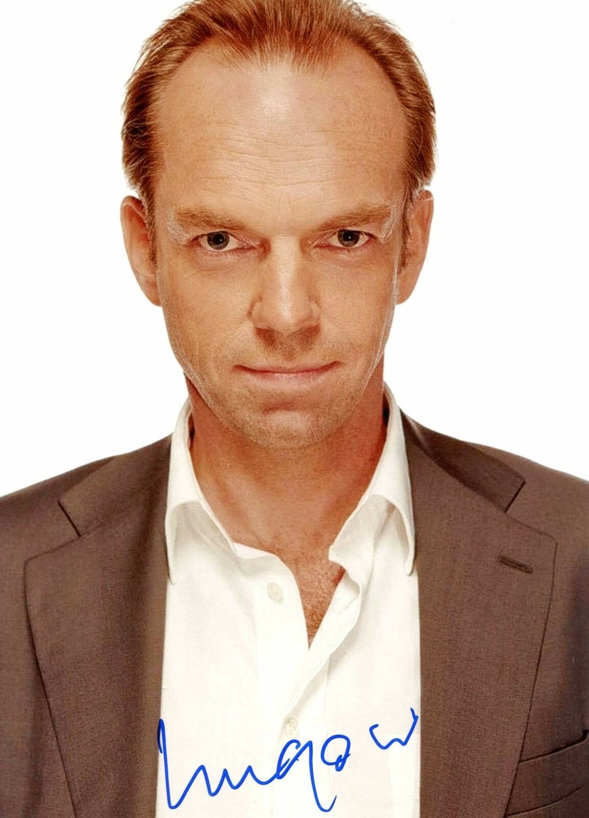 Hugo Weaving ACTOR autograph, In-Person signed Photo Poster painting