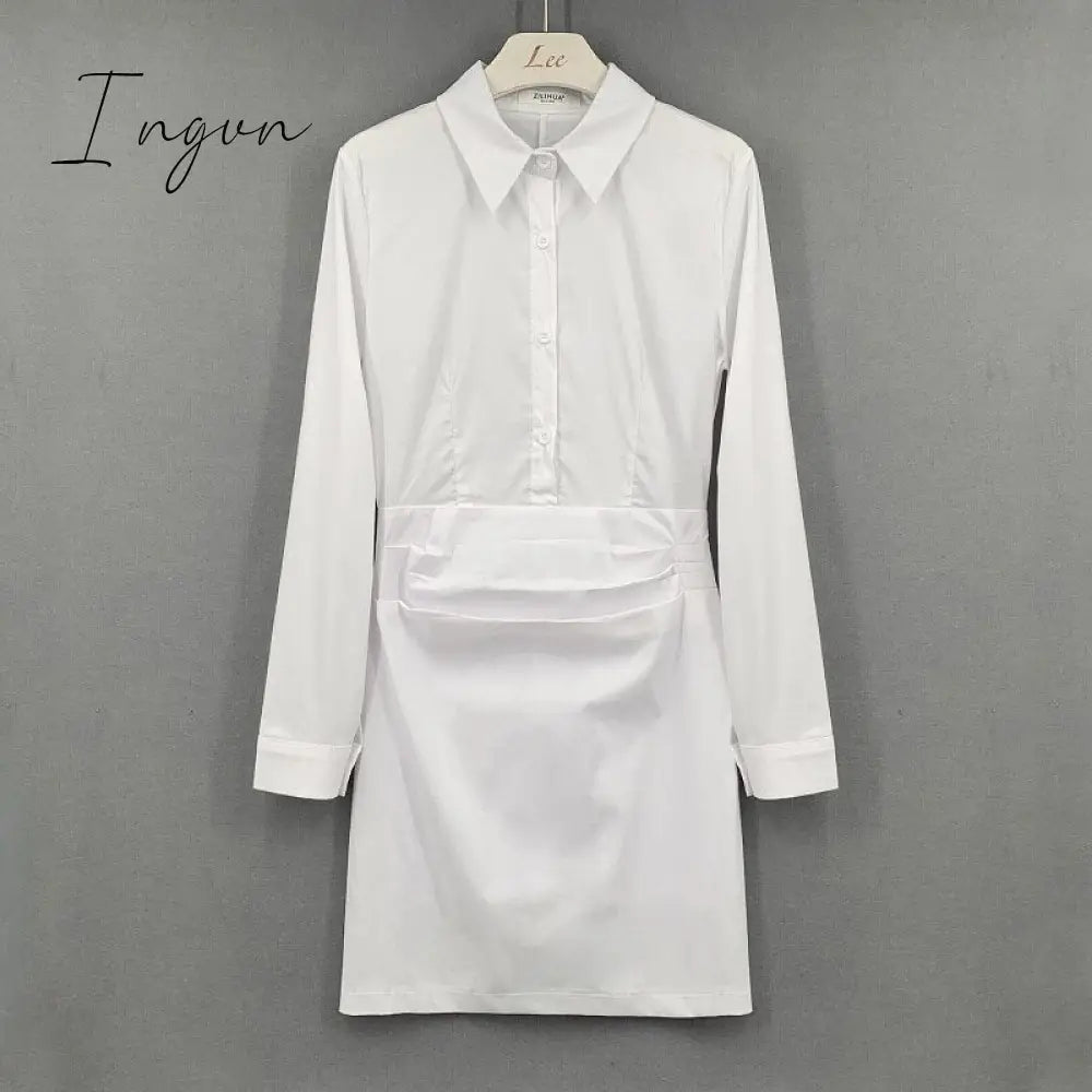 Ingvn - Fashion Summer Women’s Dress Shirt Long Evening Female Vintage Maxi Party Oversize Beach