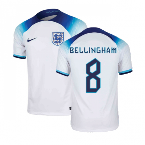England Jude Bellingham 8 Home Trikot WM 2022