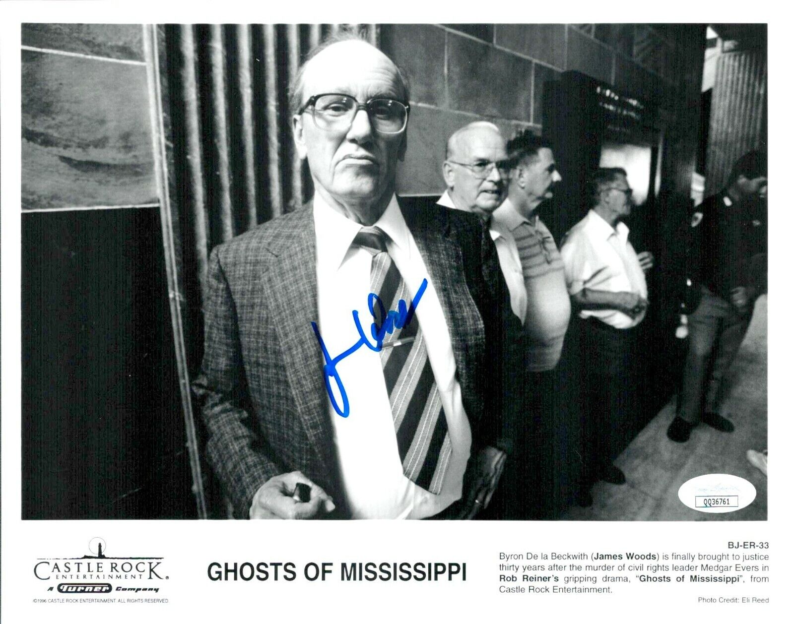 JAMES WOODS Signed GHOSTS OF MISSISSIPPI 8x10 Photo Poster painting Autograph JSA COA Cert