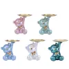 Bear Storage Tray Bear Tray Statue Decorative Jewelry Candy Tray for Home Office