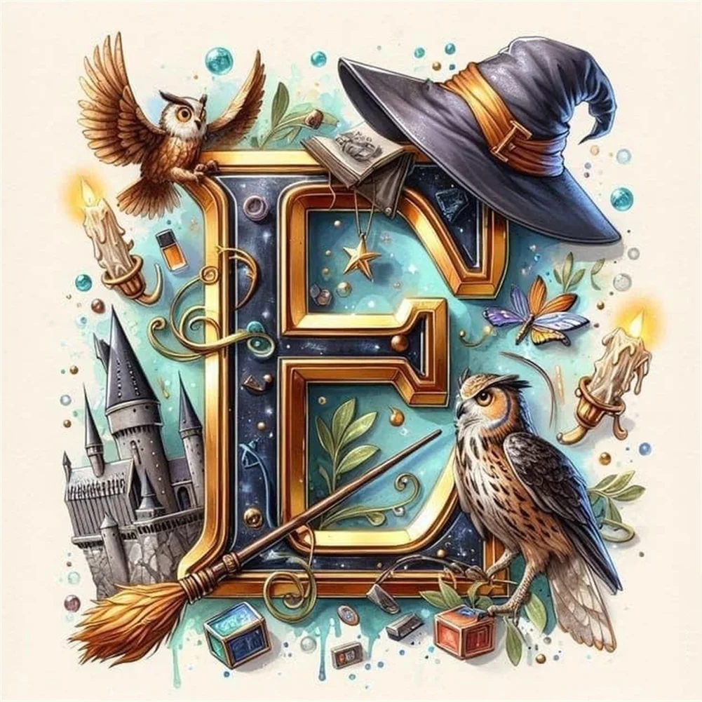Diamond Painting - Full Square Drill - Harry Potter Letters(Canvas|35*35cm)