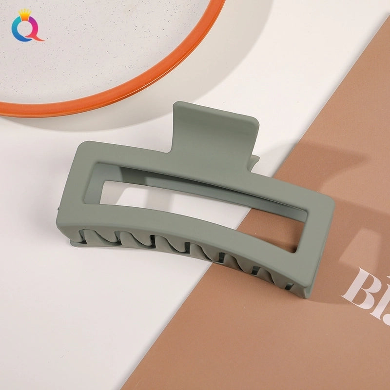 Minimalist Solid Color Plastic Hair Claws