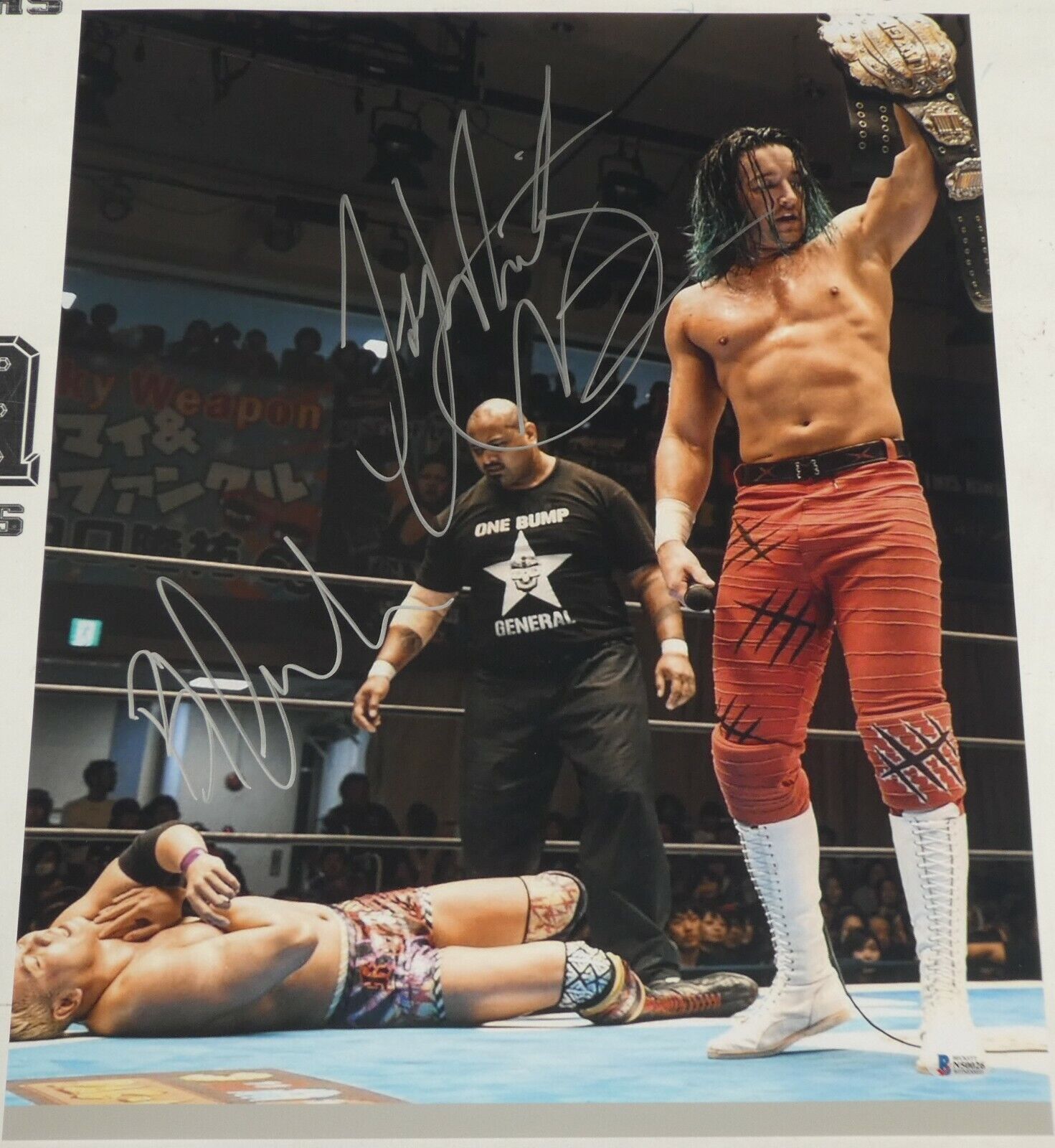 Jay White & Bad Luck Fale Signed 16x20 Photo Poster painting BAS COA New Japan Pro Wrestling BC