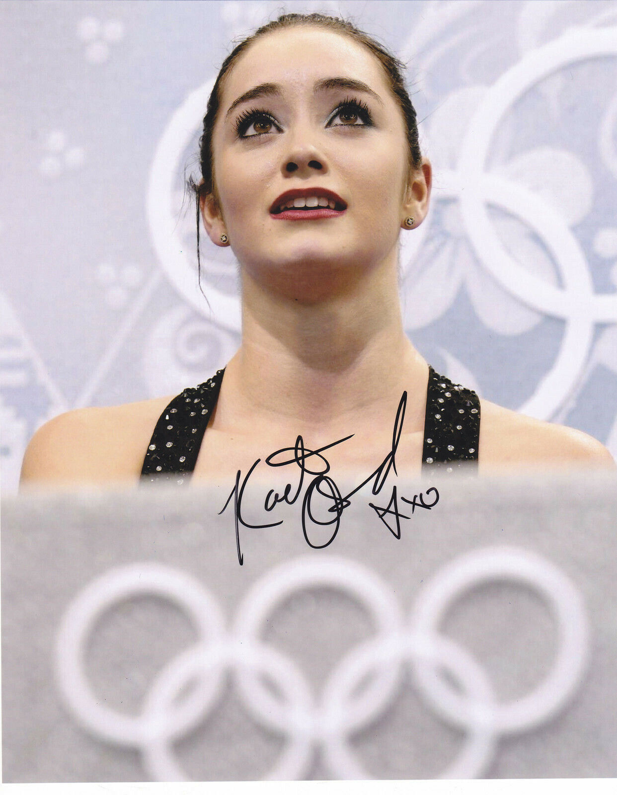 KAETLYN OSMOND SIGNED AUTOGRAPHED CANADA SKATING 2014 OLYMPICS 8X10 Photo Poster painting PROOF