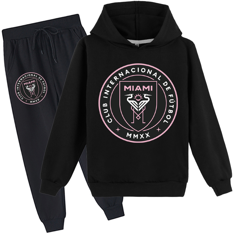 Mayoulove Messi Hoodie Set for Kids - Unisex Barca Gear, Perfect for Boys  Girls, Soccer Fans Love-Mayoulove