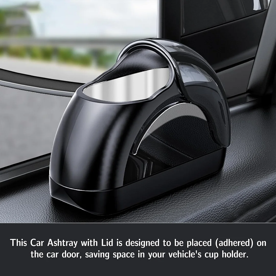 Car Ashtray with Lid-late model Car door Automotive Ashtray,Portable Ash Tray for Car