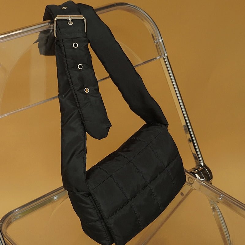 էѧӧܧ Brand Quilted Plaid Satchel Shoulder Bags for Women 2021 Hit Winter Crossbody Handbags and Purses Designer Luxury