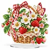 (Spring)DIY Pearl Diamond Painting Acrylic Stand, Double-Sided Printed Tabletop Decoration, Special Shaped Diamond Art Craft Kit for Home Decor