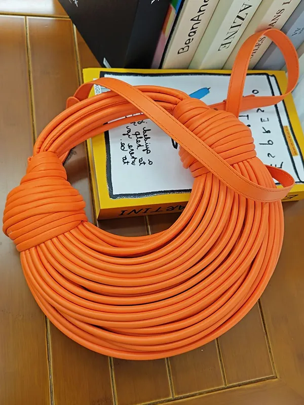 Zipper Geometric Handbags ORANGE-One_size