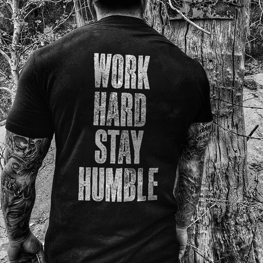 Livereid Work Hard Stay Humble T-shirt - Livereid
