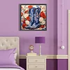 Diamond Painting-DIY Full Round Drill Flower Cowboy Boots（40*40CM)