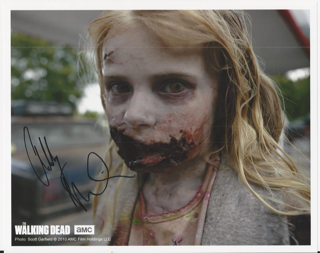 Addy Miller - The Walking Dead signed Photo Poster painting