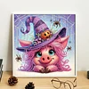 Halloween Schwein Sonderform Teilbohrer Dimond Malset Dekor30x30cm