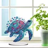 (US Only)Acrylic 2D Flat Sea Turtle DIY Diamond Painting Desktop Ornaments Kit for Decor