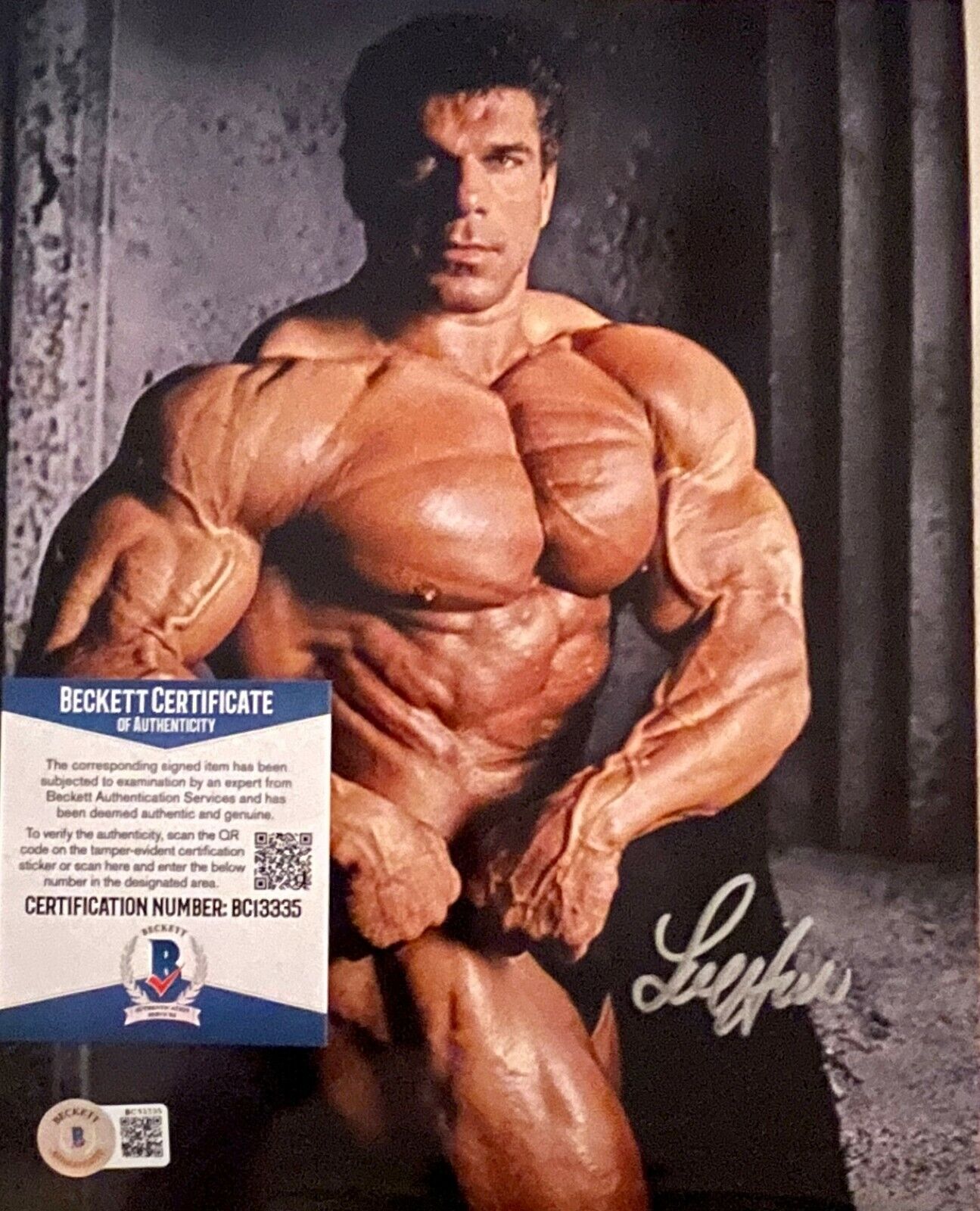 Lou Ferrigno Hulk Original Autographed 8X10 Photo Poster painting w/Beckett COA #20