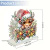 Acrylic Christmas Cow Double Sided Diamond Painting Paper Towel Holder