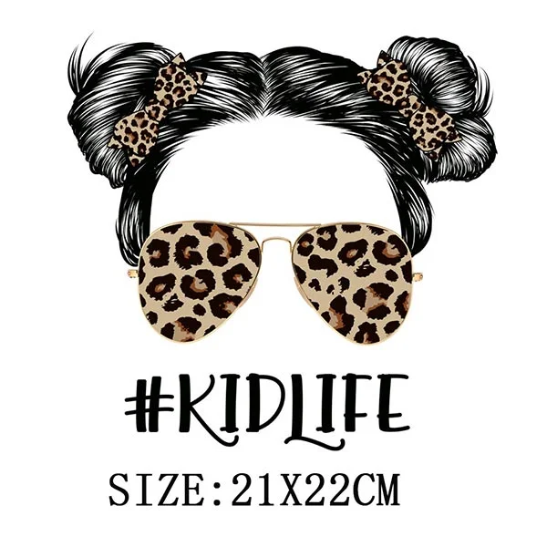 Mom&Baby Thermal Sticker On T-shirt DIY Washable Patch On Clothes Fashion Design Iron On Transfer For Hoodies Bag Decor Applique