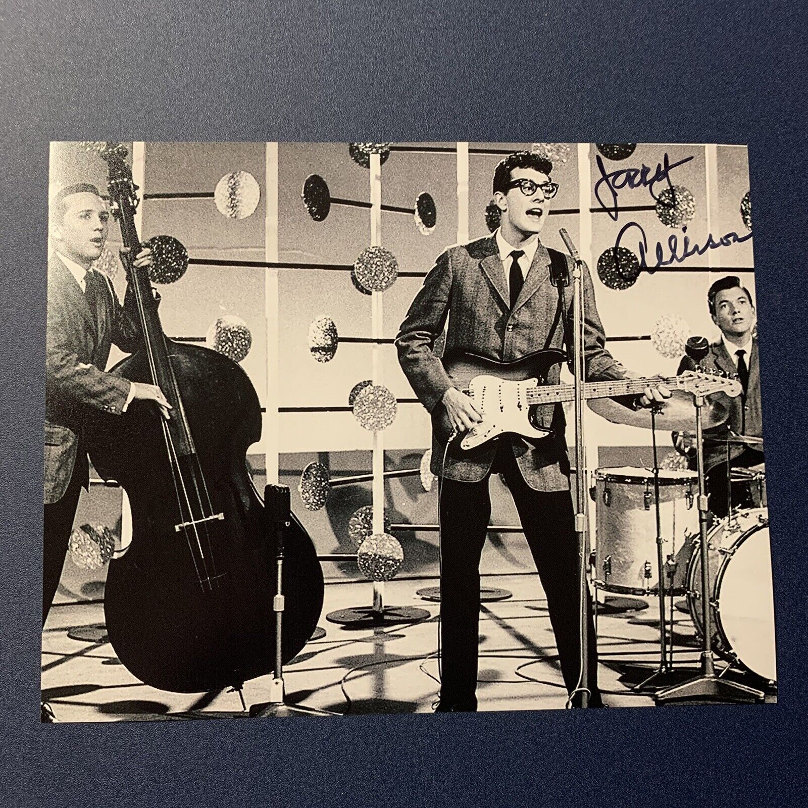 JERRY ALLISON SIGNED 8x10 Photo Poster painting AUTOGRAPHED BUDDY HOLLY THE CRICKETS DRUMMER COA