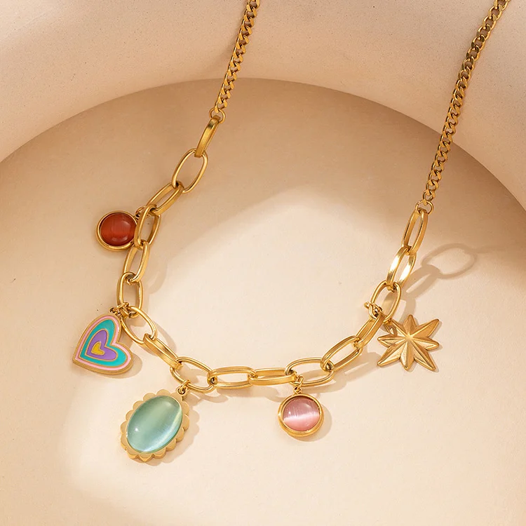 Cute candy heart necklace