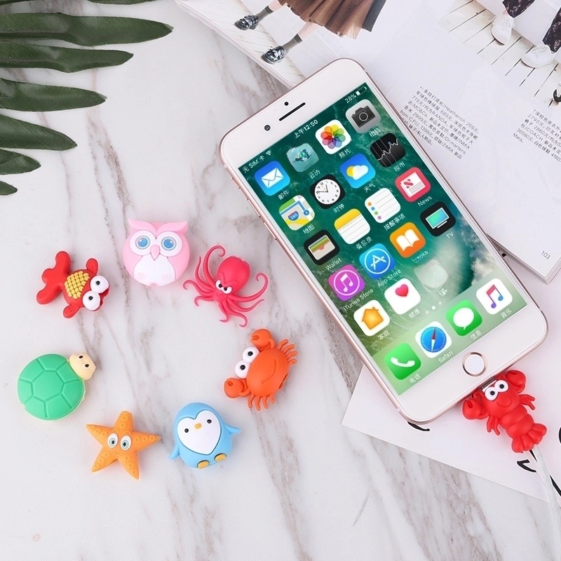 Usb Cable Protection Sleeve Cable Bite Animal Shape Bite Data Cable Protector Factory Direct Sales