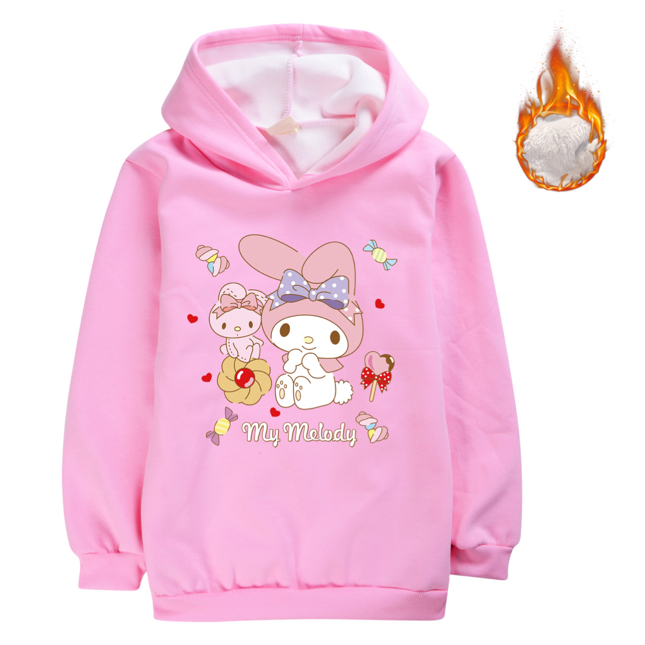 Cinnamoroll Cozy Fleece Hoodie for Kids - Cute Autumn/Winter Sweatshirt for Boys and Girls -Mayoulove
