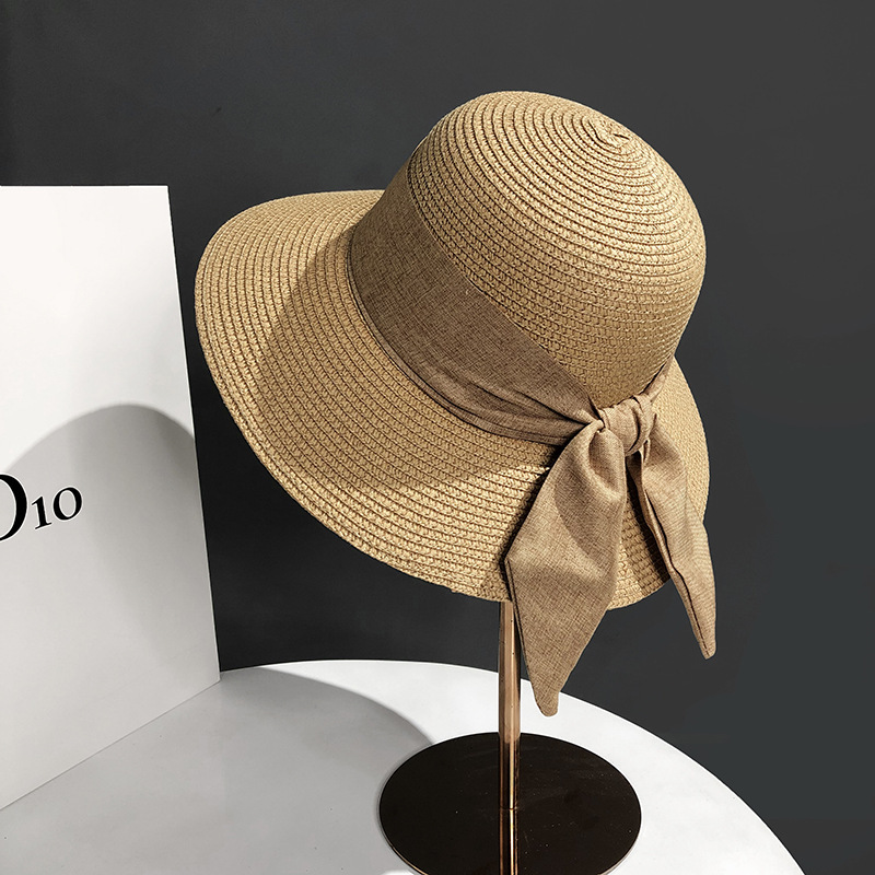 Straw Hat For Beach Vacation Outdoor Sun Protection And Sunshade elevenforest