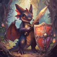 Brave Little Guardian - Diamond Painting