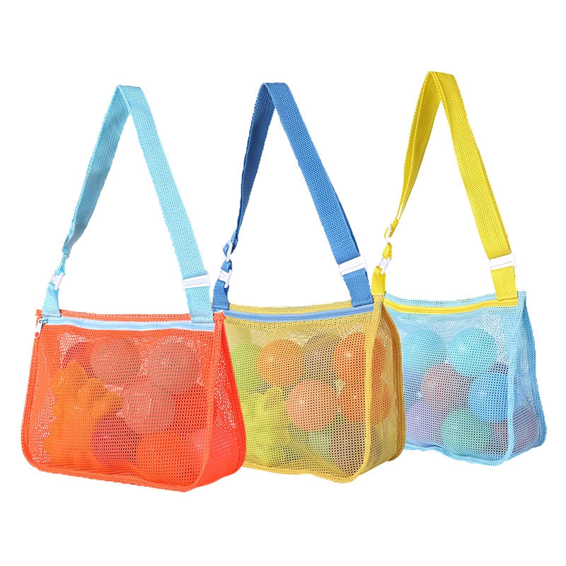 New Color Matching Children’s Toy Bag Shell Storage Bag Travel Beach Bag Hollow Transparent Beach Bag