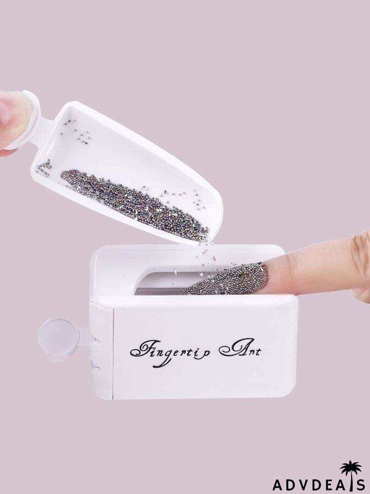 Nail Art Glittering Powder Recycling Box