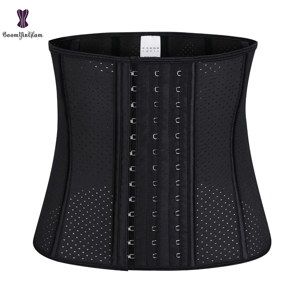 Billionm Steel Boned Women Latex Short Torso Waist Trainer Corset for Weight Loss Workout Shaper Belt Size XXS-3XL 946#