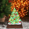 Diamond Painting Wooden Christmas Tree Desktop Ornaments for Xmas Table Office Home Decor