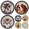 Quilted Animal Magnetic Needle Minder 40mm Needle Holder Back Suction Design Wooden Base for Cross Stitch Embroidery Needlework Accessories
