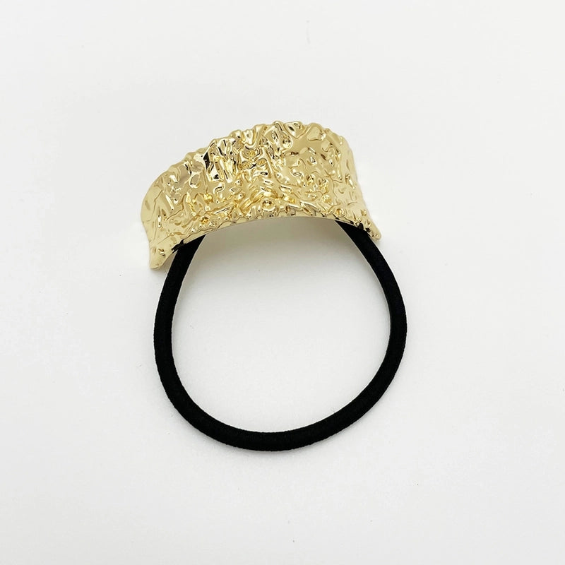 Women’s IG Style Korean Style Irregular Alloy Plating Pleated Hair Tie