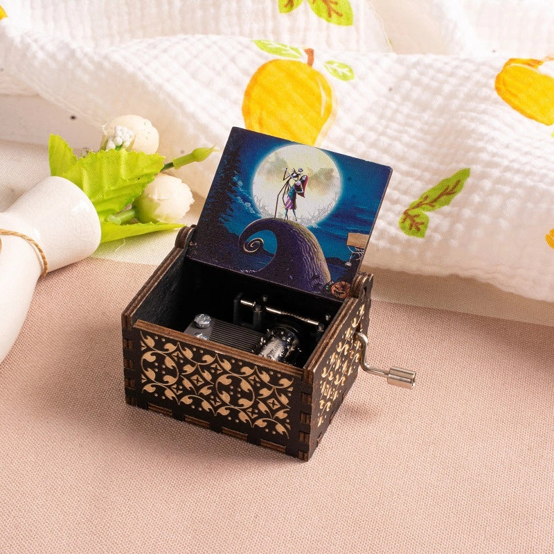 Halloween Vintage Style Pumpkin Letter Cat Wood