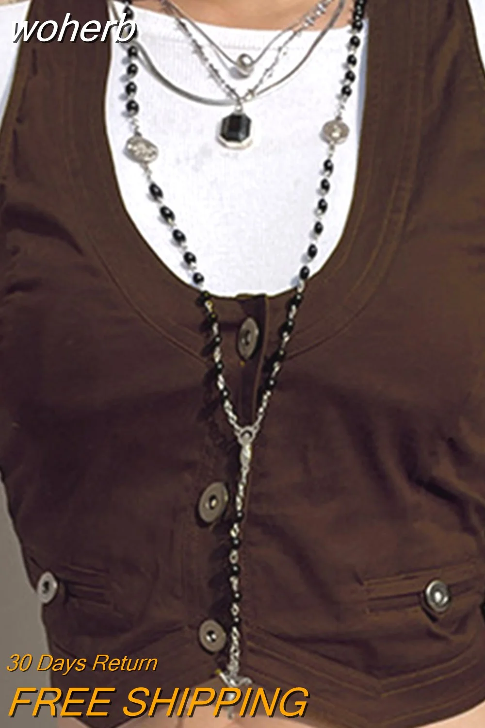 woherb Women&#39;s Dressy Waistcoat Racerback Vest Tuxedo Suit Waistcoat Vintage Steampunk Jacquard Jacket Punk Style Corsetier-Outfit Ideas