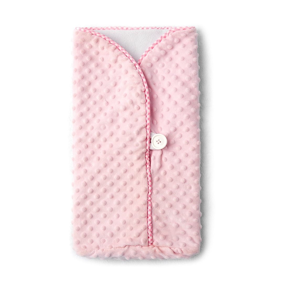 [17-19 Inches] Reversible Fleece Bunting Baby Doll Accessory