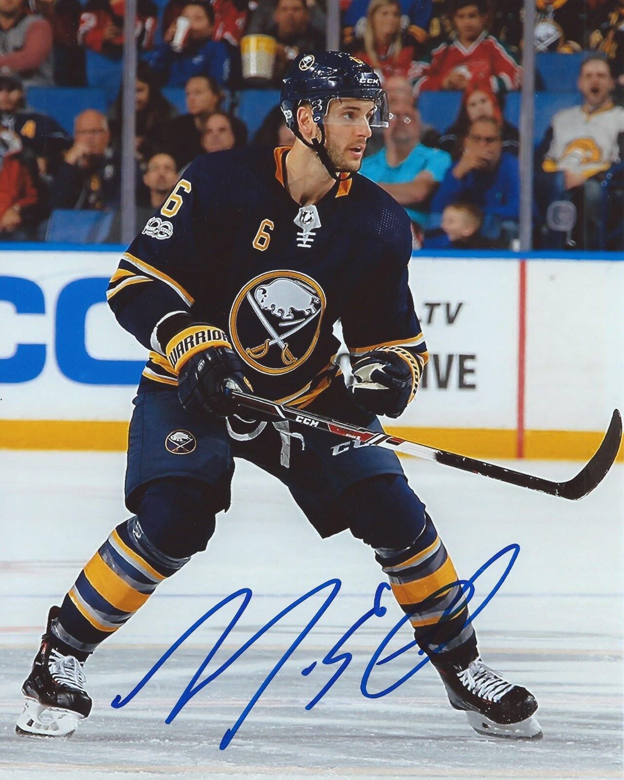 Marco Scandella Signed 8x10 Photo Poster painting Buffalo Sabres Autographed COA B