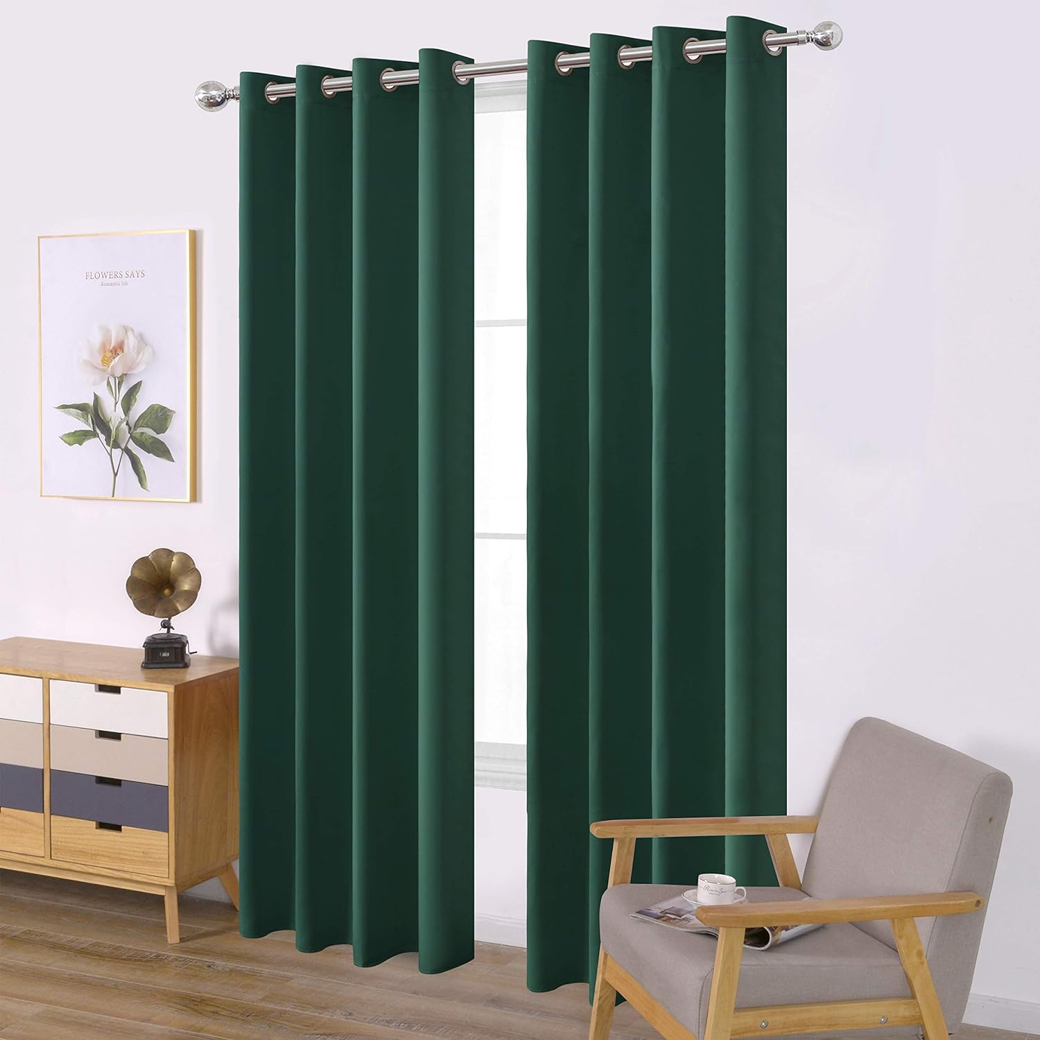 Lemomo Blackout Curtains,100% Blackout Curtains