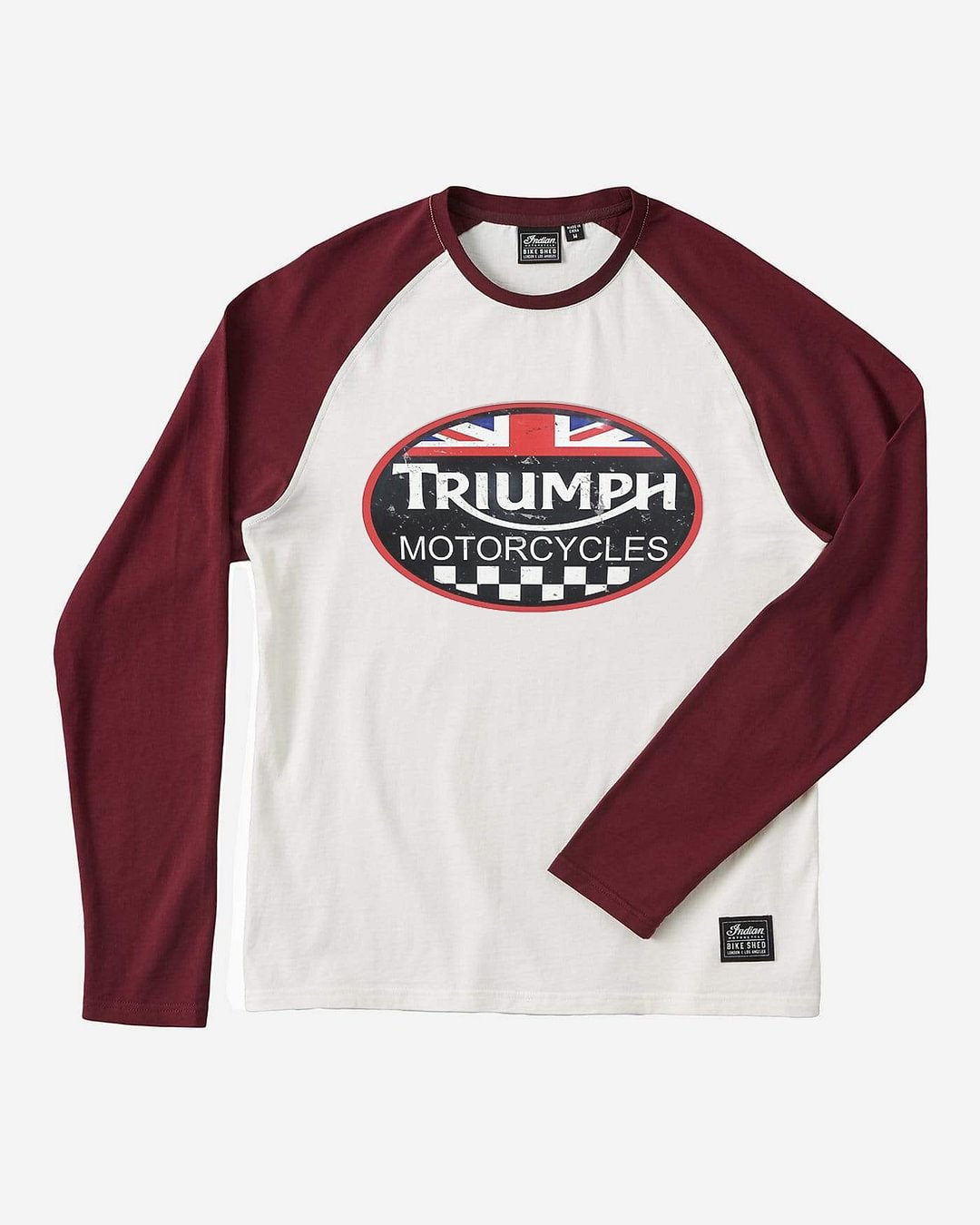 Motorcycle Print Long-sleeved T-shirt