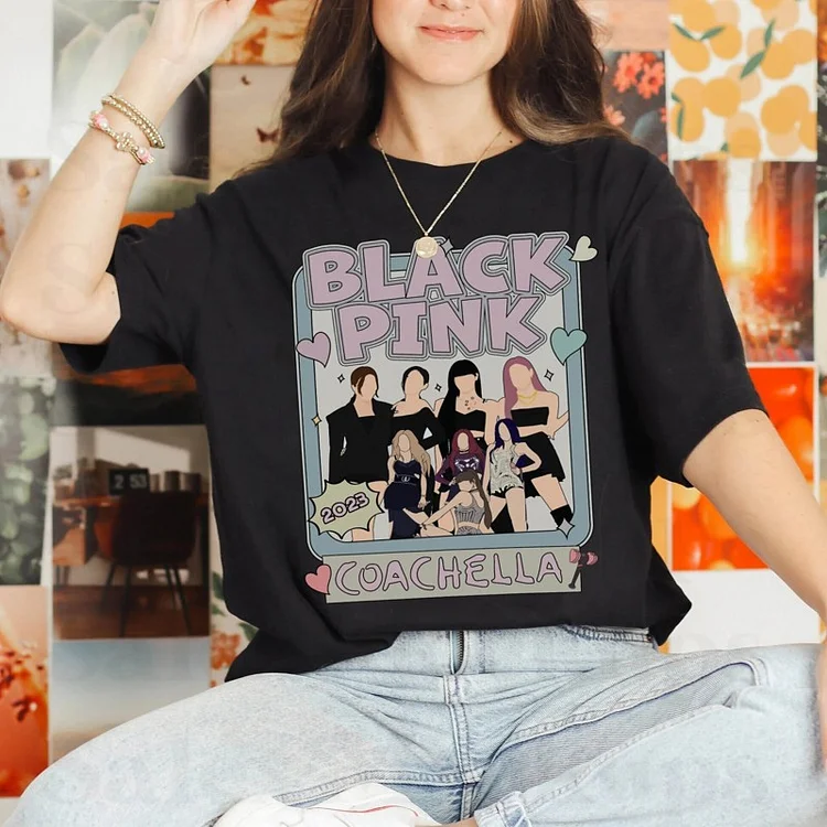 BLACKPINK 2023 Coachella Festival Printed T-shirt