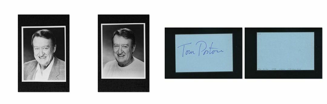 Tom Poston - Signed Autograph and Headshot Photo Poster painting set - Newhart